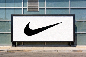 知名体育品牌Nike swoosh标志
